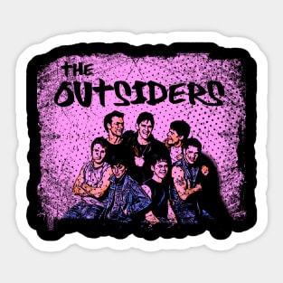 Greaser Brotherhood Celebrate the Bond and Unbreakable Loyalty of Outsiders' Group Sticker